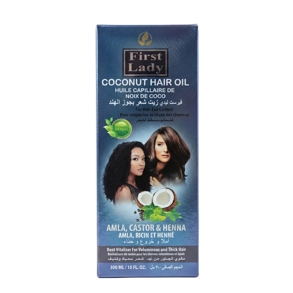 First Lady Coconut Hair Oil 300ml | Ayurvedic Herbal Nourishing Hair Oil