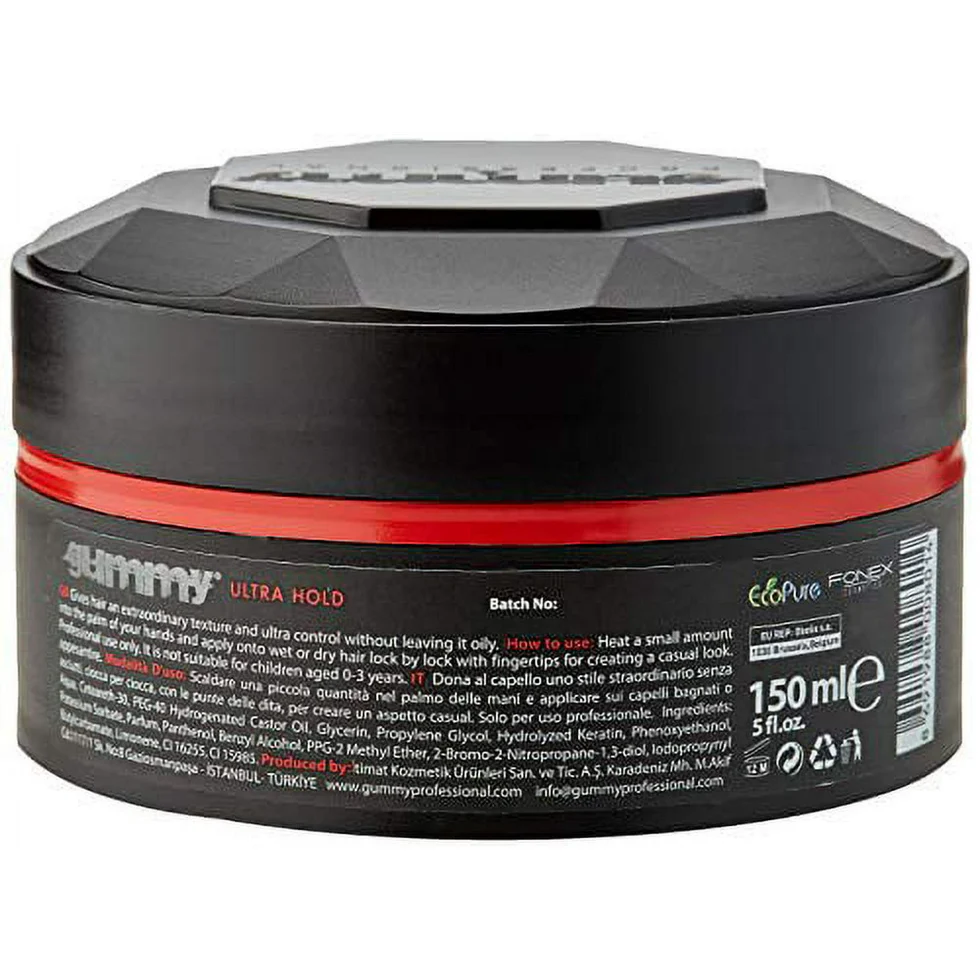 Gummy Professional Styling Wax Ultra Hold 150ml | Strong Hold Keratin Wax - Image 2
