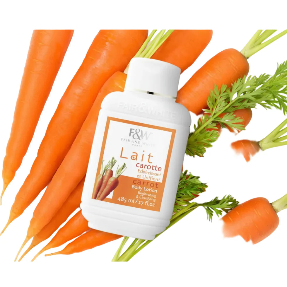 F&W Carrot Body Lotion 485ml | Brightening Glow Even Skin Tone Care