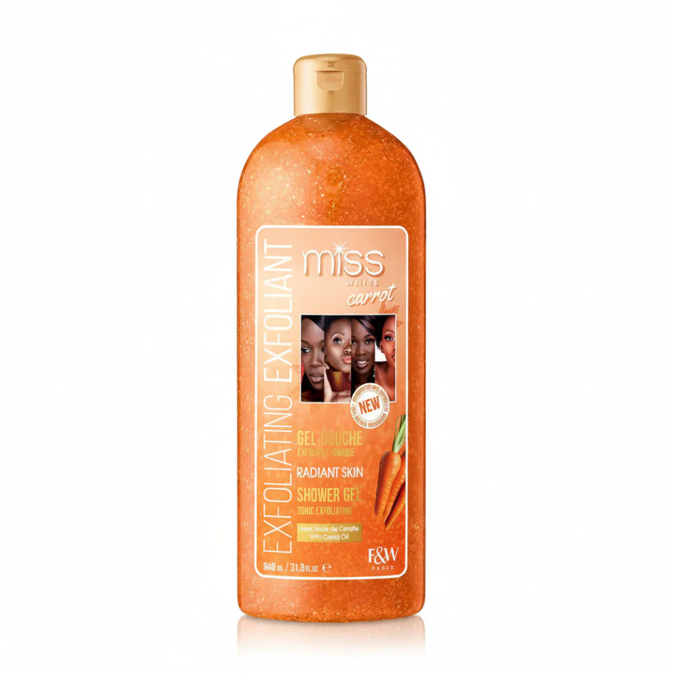 F&W Miss White Shower Gel 940ml | Exfoliating Smooth Radiant Glow Care