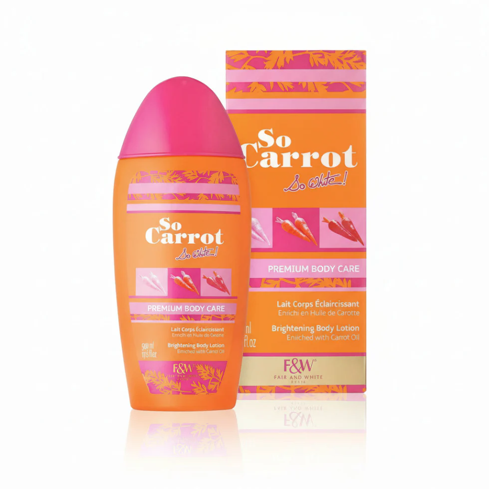 F&W So Carrot So White Lotion 500ml | Brightening Radiant Glow Body Care