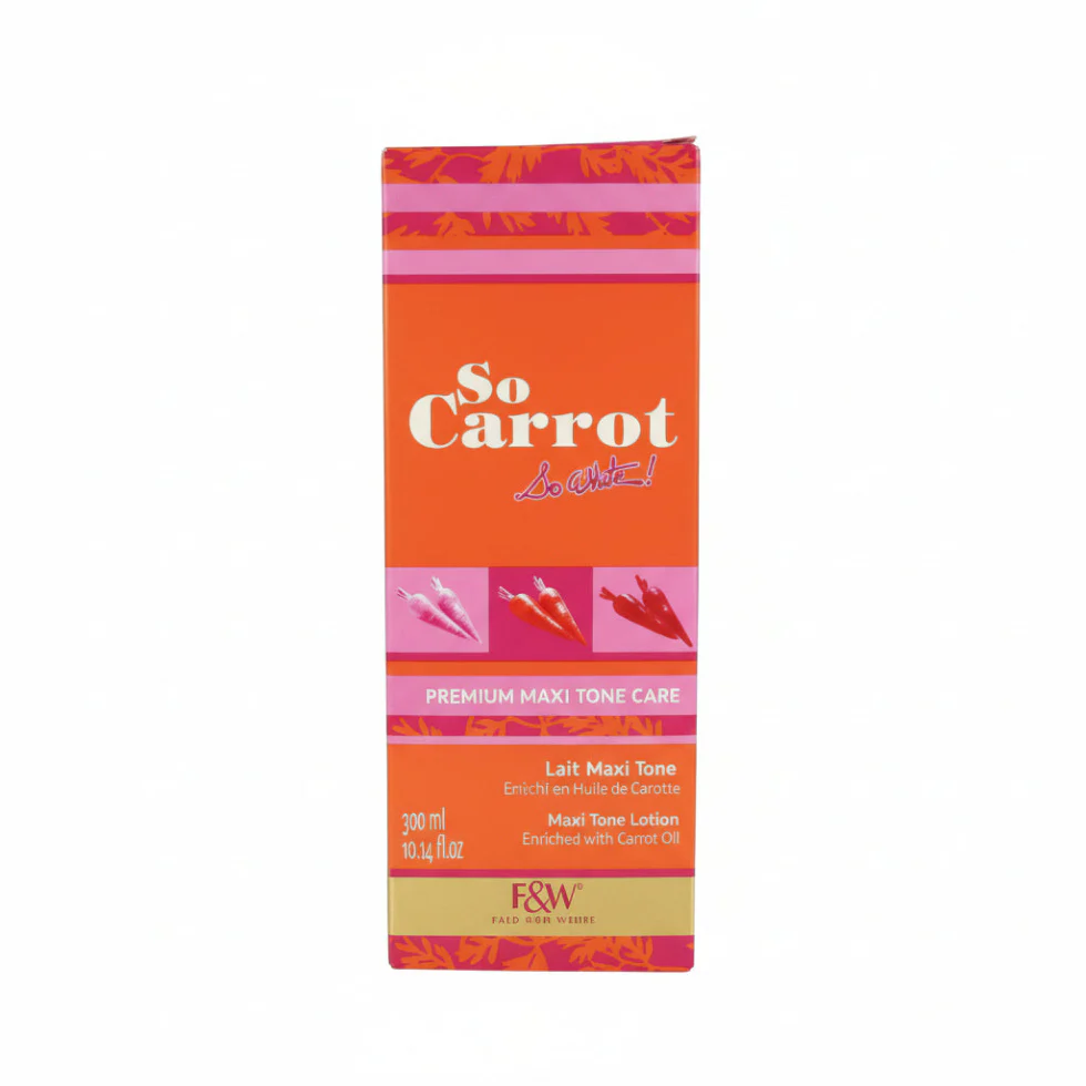 F&W So Carrot Lait Maxi Tone Lotion 300ml | Brightening & Skin Tone Care