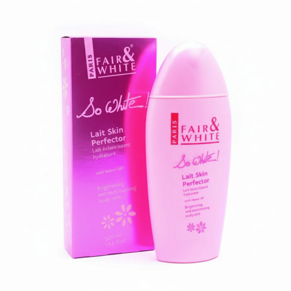 F&W So White Body Milk 500ml | Skin Perfector Brightening Hydrating Lotion