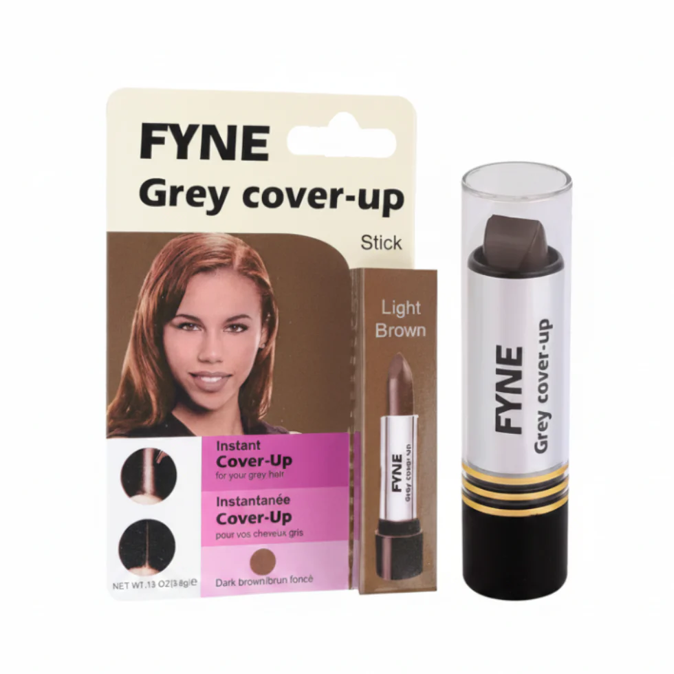 Fyne Grey Cover-Up Mascara Dark Brown 888-02 | Root Touch-Up Grey Coverage