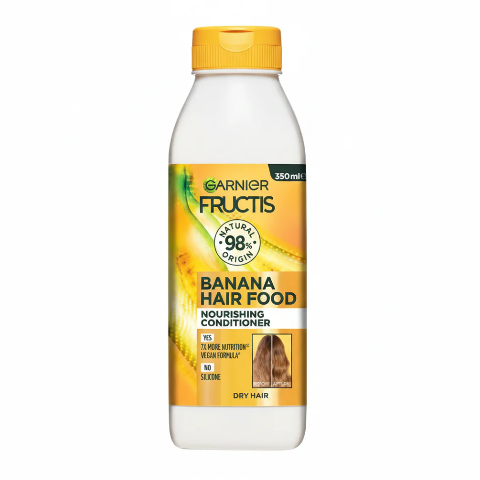 Garnier Banana Hair Food Conditioner 350ml | Nourishing & Detangling Care