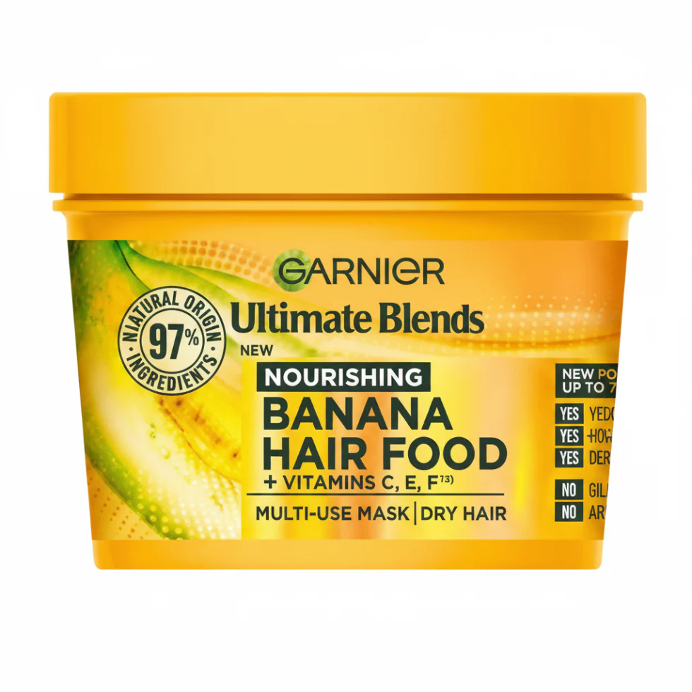 Garnier Banana Hair Food Mask 400ml | Nourishing 3-in-1 Hair Treatment