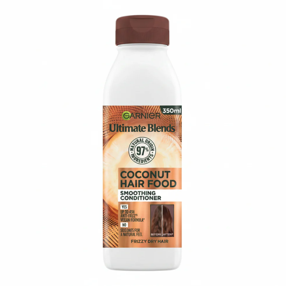 Garnier Coconut Hair Food Conditioner 350ml | Smooth & Define Curls