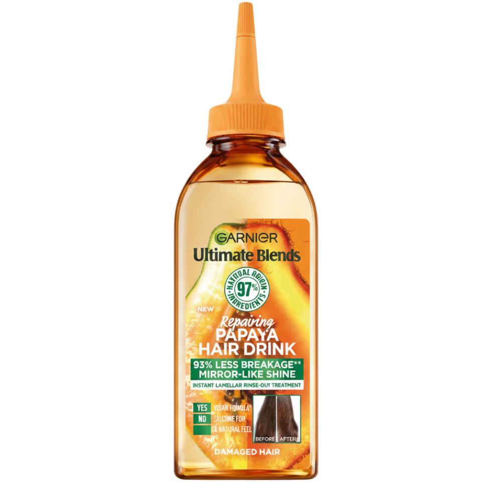 Garnier Papaya Hair Drink 200ml | Liquid Conditioner for Damaged Hair