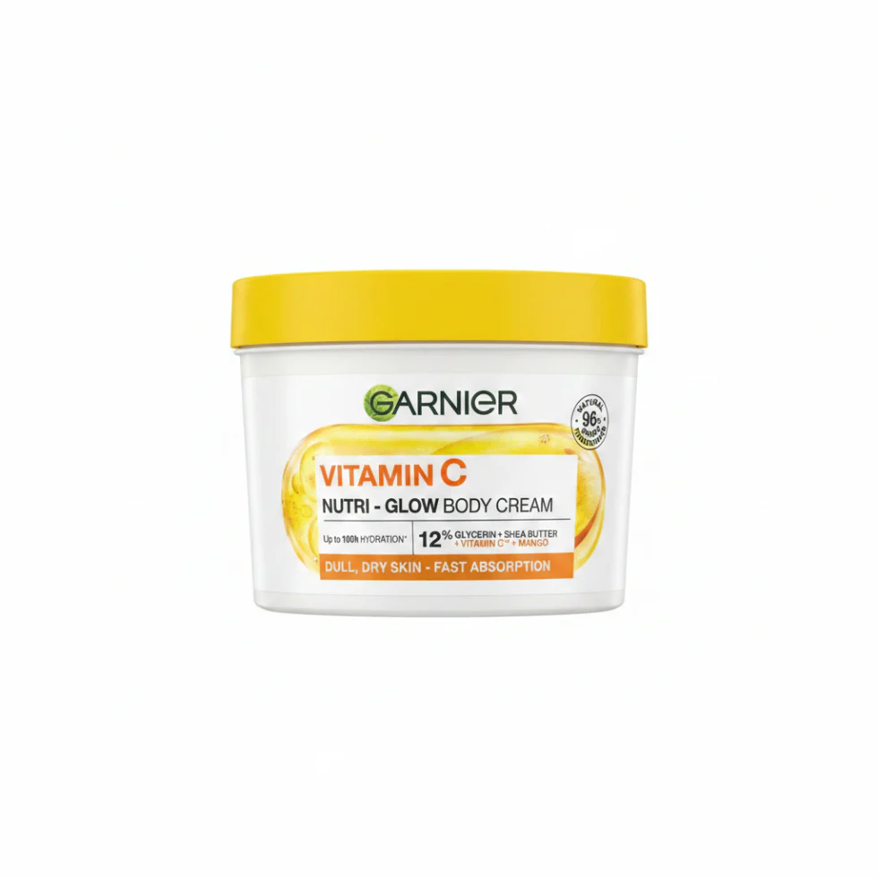 Garnier Vitamin C Nutri-Glow Body Cream 380ml | Brightening & Hydration