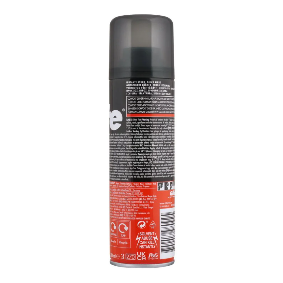 Gillette Original Scent Shave Foam 200ml | Classic Smooth Shave - Image 2