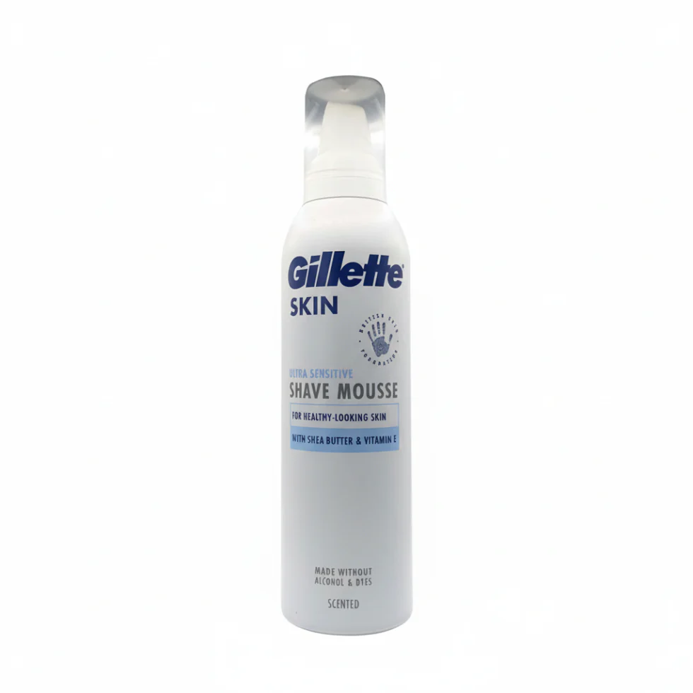 Gillette Skin Ultra Sensitive Shave Mousse 240ml | With Shea Butter & Vitamin E