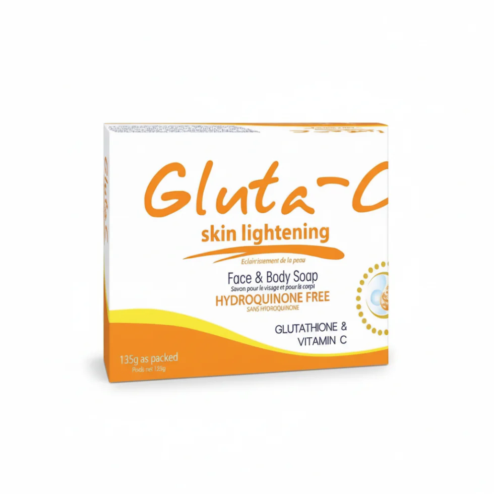 Gluta C Skin Lightening Face & Body Soap 135g | Glutathione & Vitamin C Glow