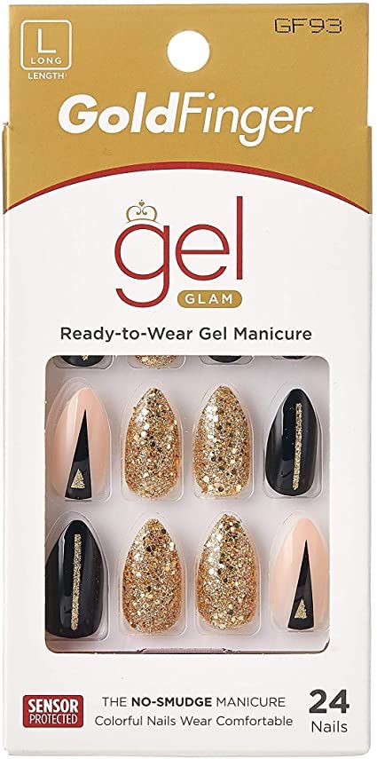 Gold Finger Gel Glam 24 Nails - Image 11