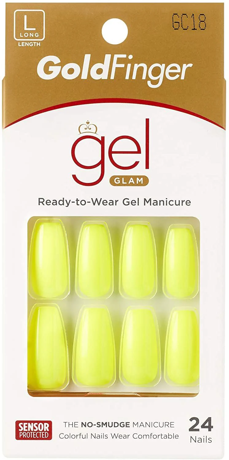Gold Finger Gel Glam 24 Nails - Image 16