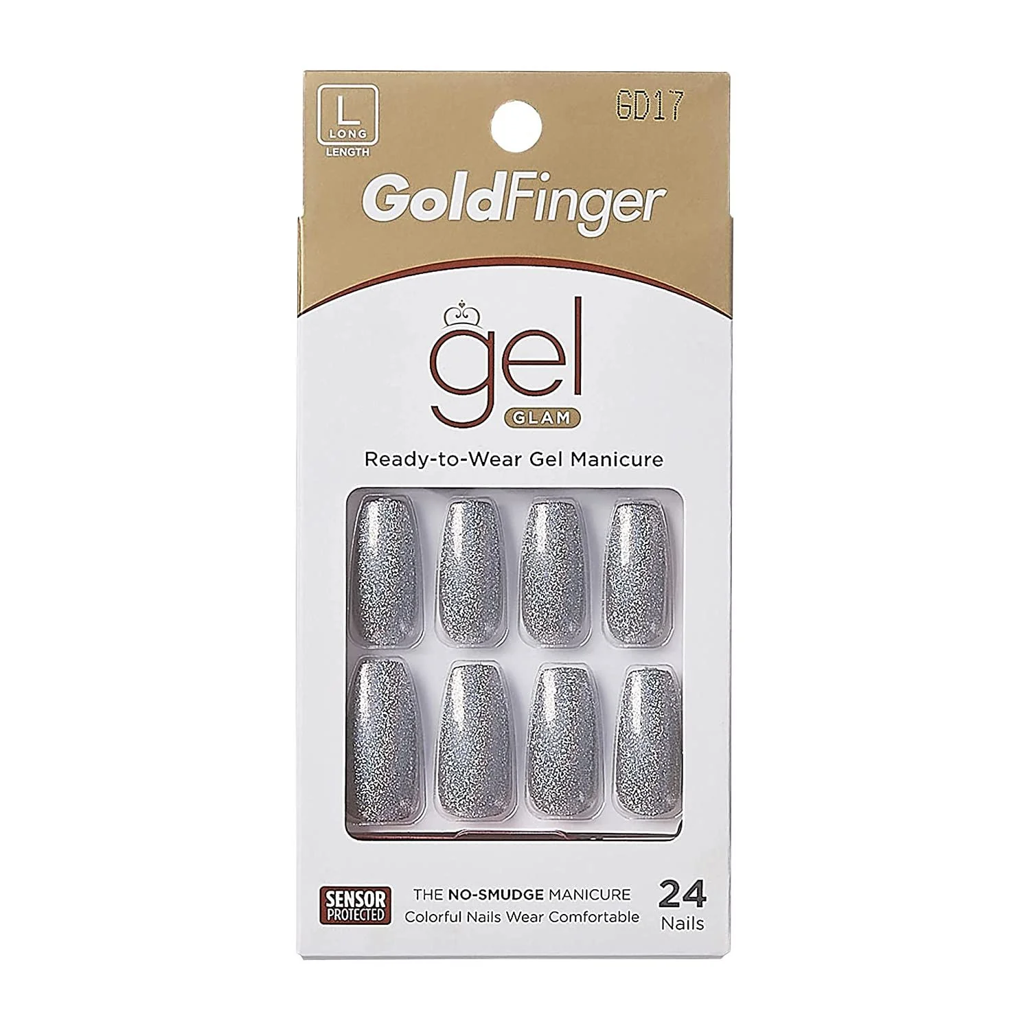 Gold Finger Gel Glam 24 Nails - Image 2
