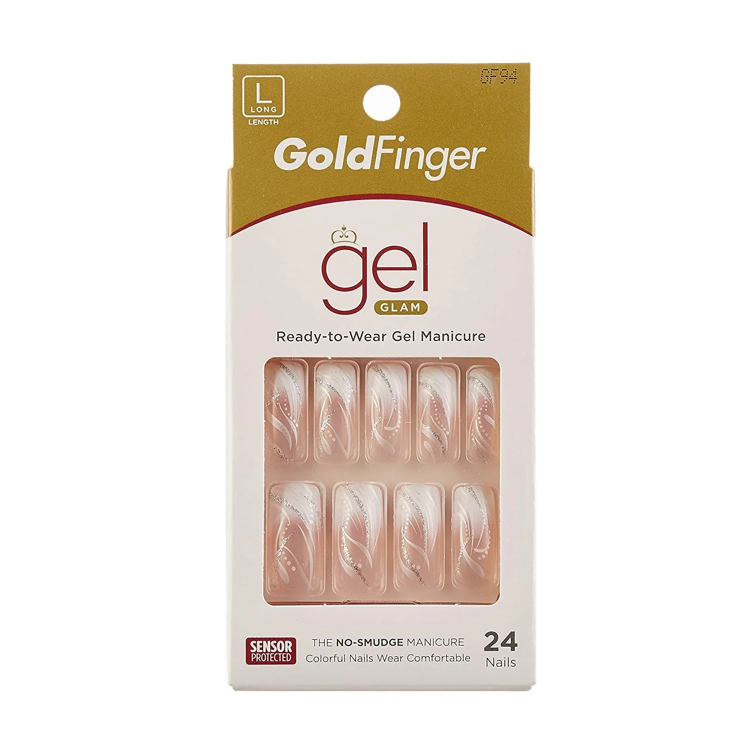 Gold Finger Gel Glam 24 Nails - Image 20