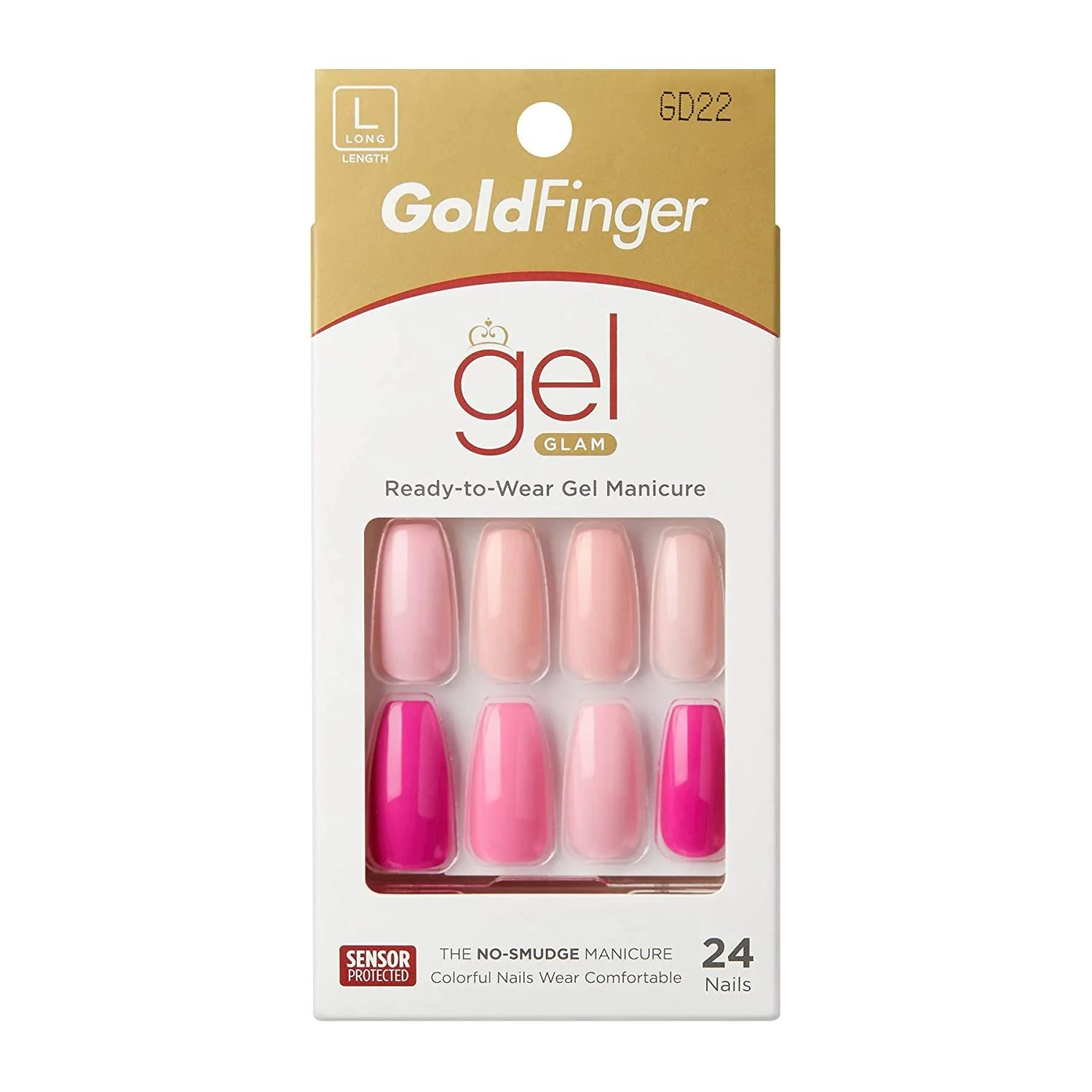 Gold Finger Gel Glam 24 Nails - Image 21