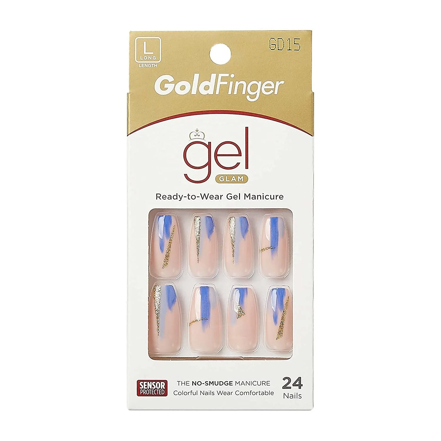 Gold Finger Gel Glam 24 Nails - Image 22