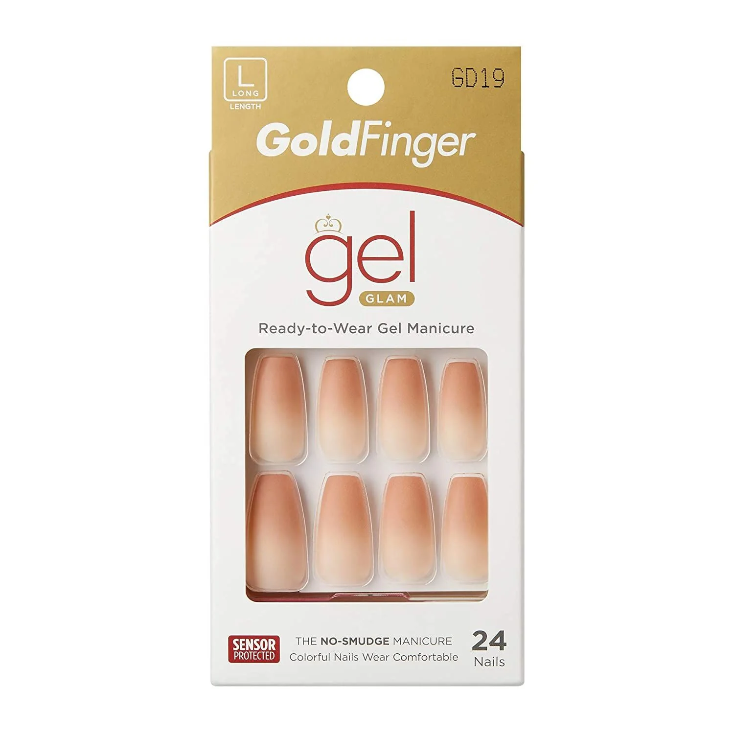 Gold Finger Gel Glam 24 Nails - Image 24