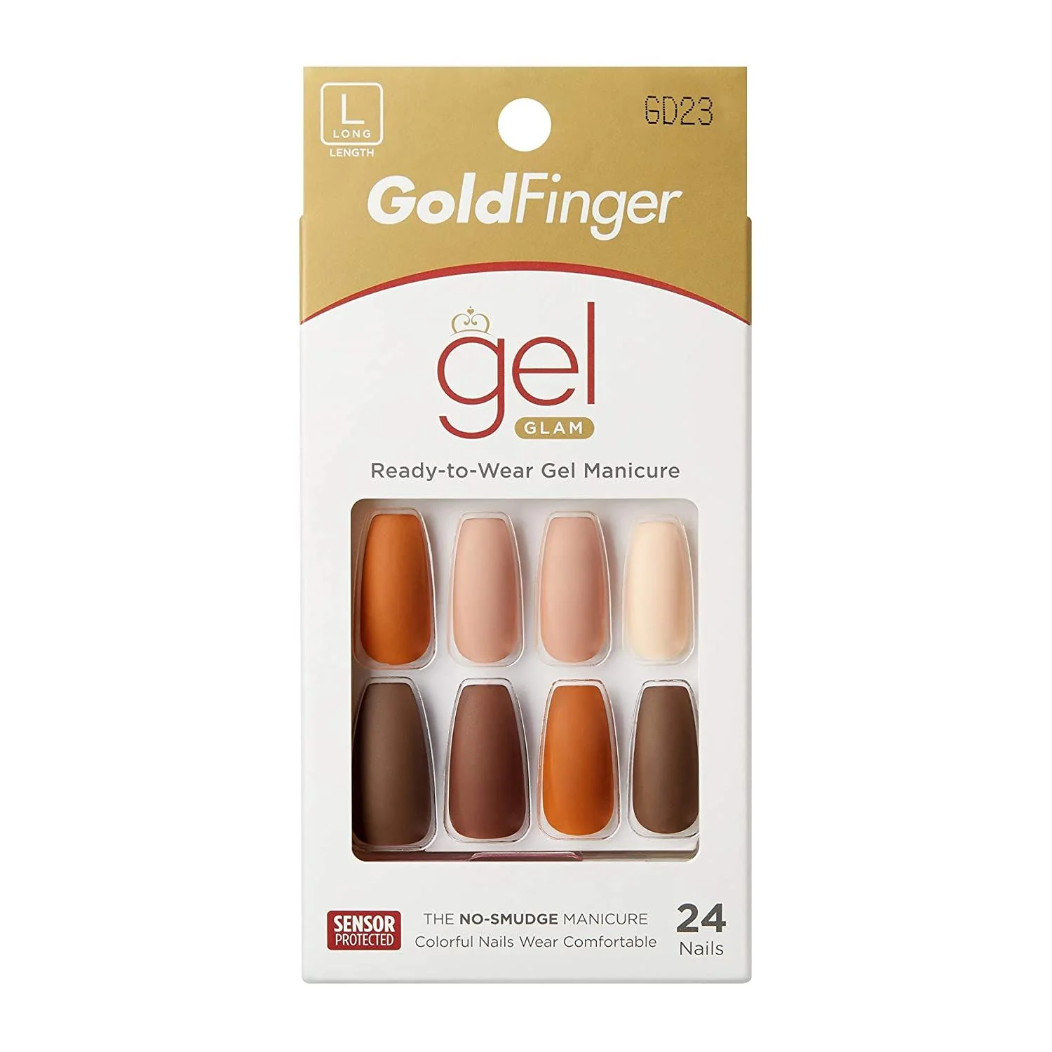 Gold Finger Gel Glam 24 Nails - Image 4