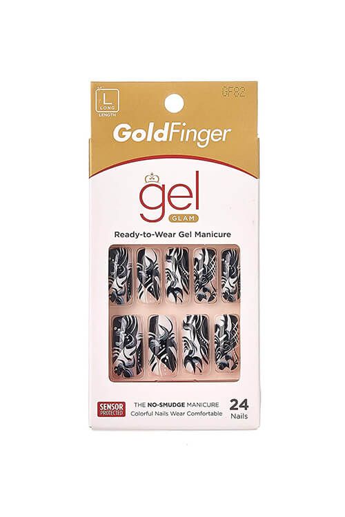 Gold Finger Gel Glam 24 Nails - Image 9