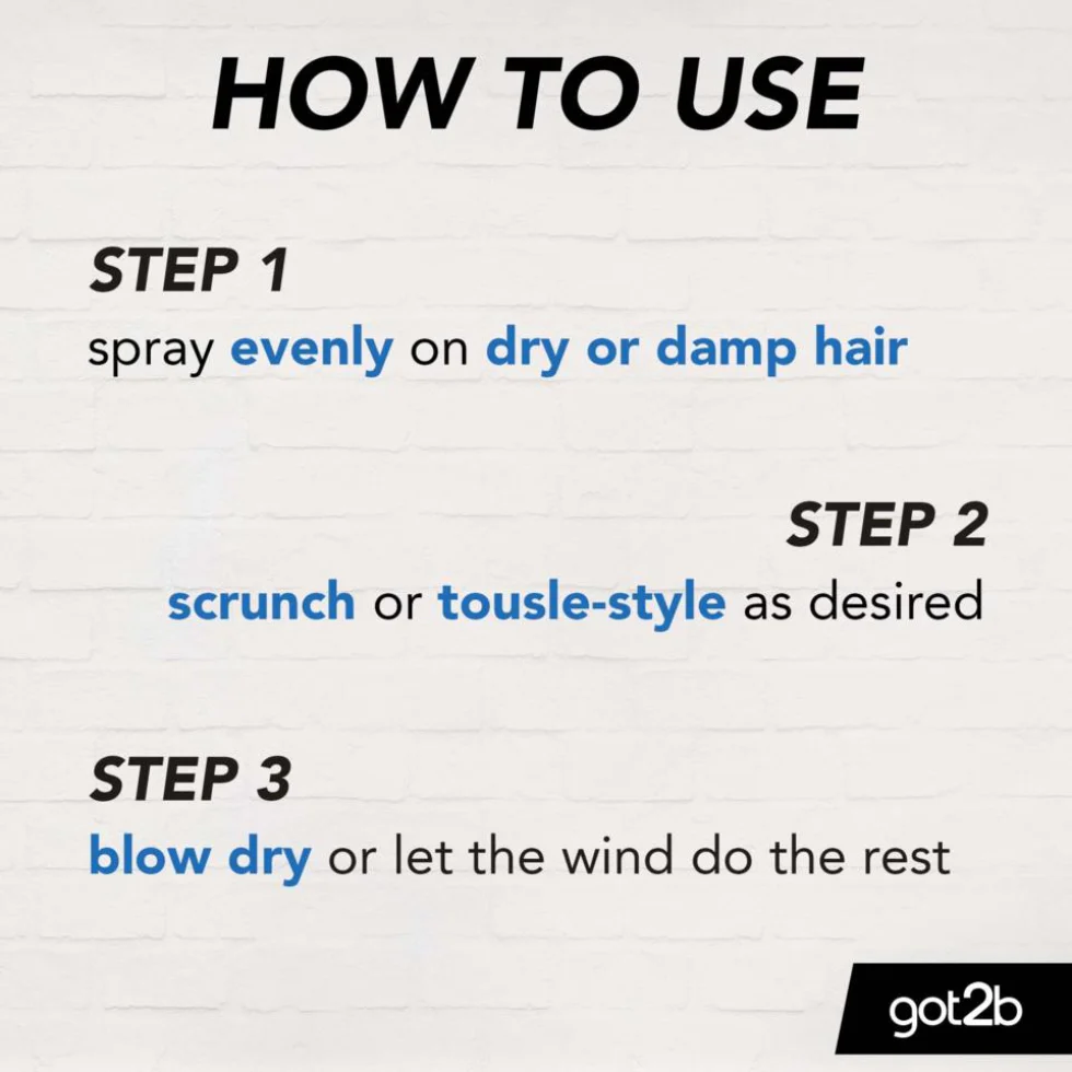 Got2b Beach Matt Texturising Salt Spray 200ml | Mermaid Waves & Texture - Image 3