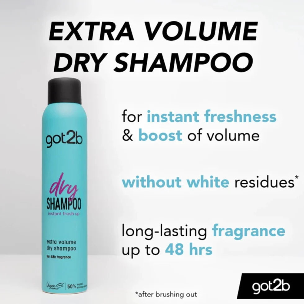 Got2b Dry Shampoo Extra Texture 200ml | Instant Refresh & Long-Lasting Grip - Image 3