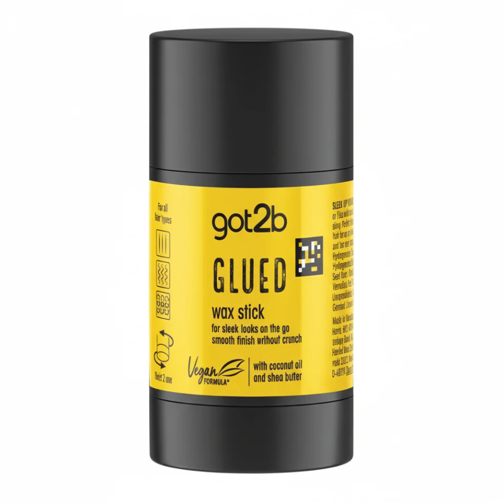 Got2b Glued Wax Stick 50g | 24-Hour Sleek Hold, Vegan & Silicone-Free