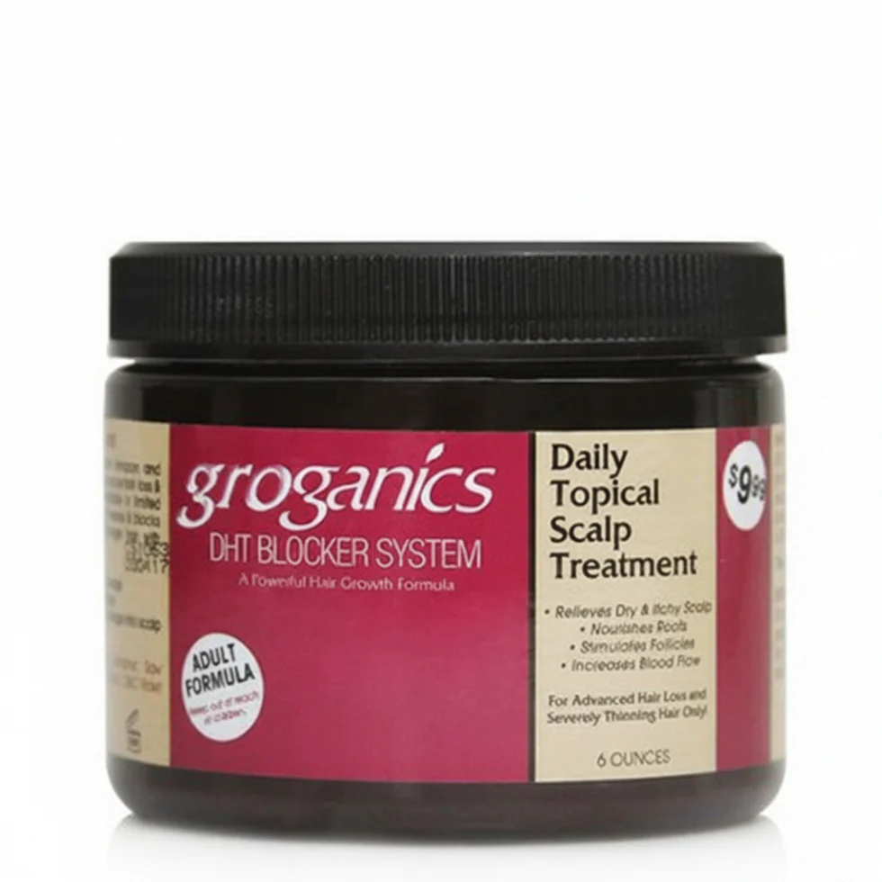 Groganics Daily Topical Scalp Treatment 6oz | Cooling DHT Scalp Support Care