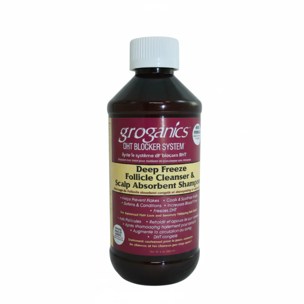 Groganics Deep Freeze Shampoo | Scalp Detox & Follicle Cleansing Cooling Care