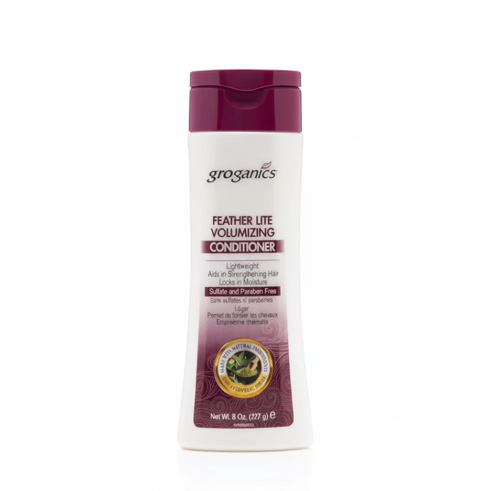 Groganics Feather Lite Volumizing Conditioner 8oz | Lightweight Volume & Strength
