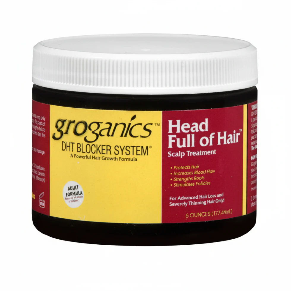 Groganics Head Full of Hair Scalp Treatment 177ml | Nourish & Stimulate Growth