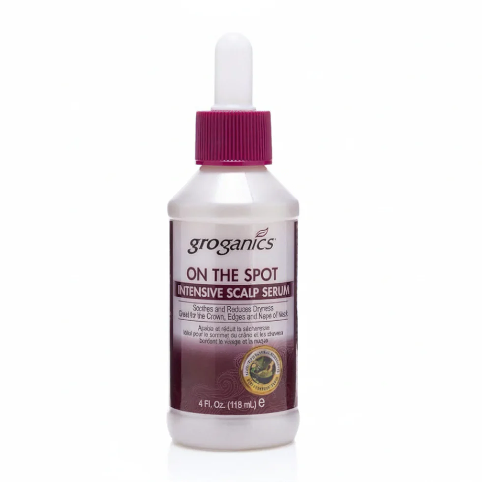 Groganics On The Spot Intensive Scalp Serum 4oz | Hydrate & Soothe Scalp Care Dry Itchy Scalp Relief
