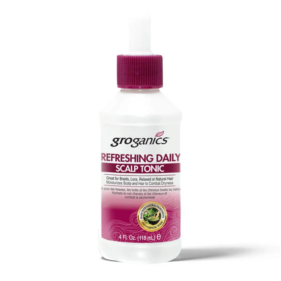 Groganics Refreshing Daily Scalp Tonic 118ml | Scalp Care & Hair Revitalizing Mist