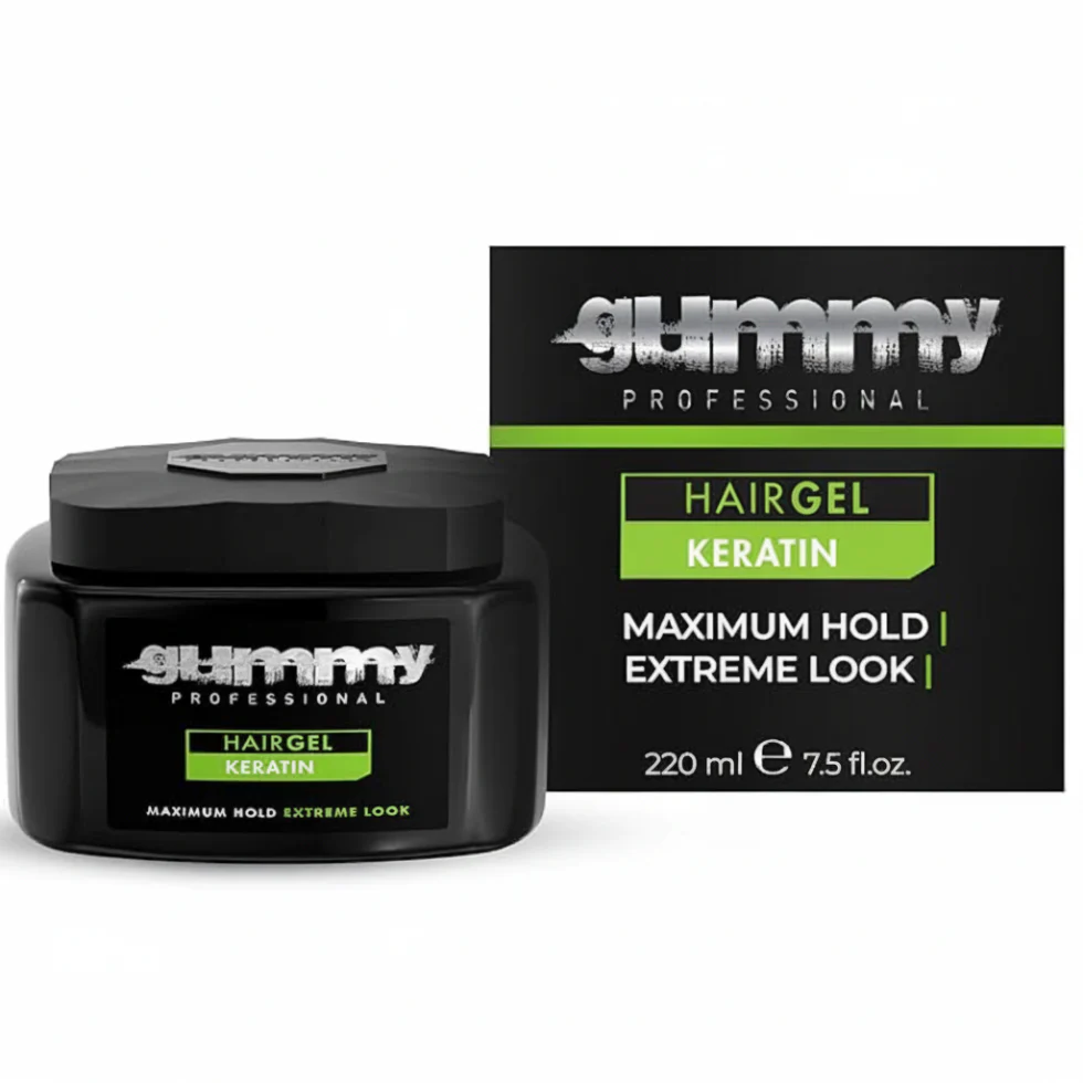 Gummy Professional Keratin Hair Gel 220ml | Maximum Hold Extreme Styling Look