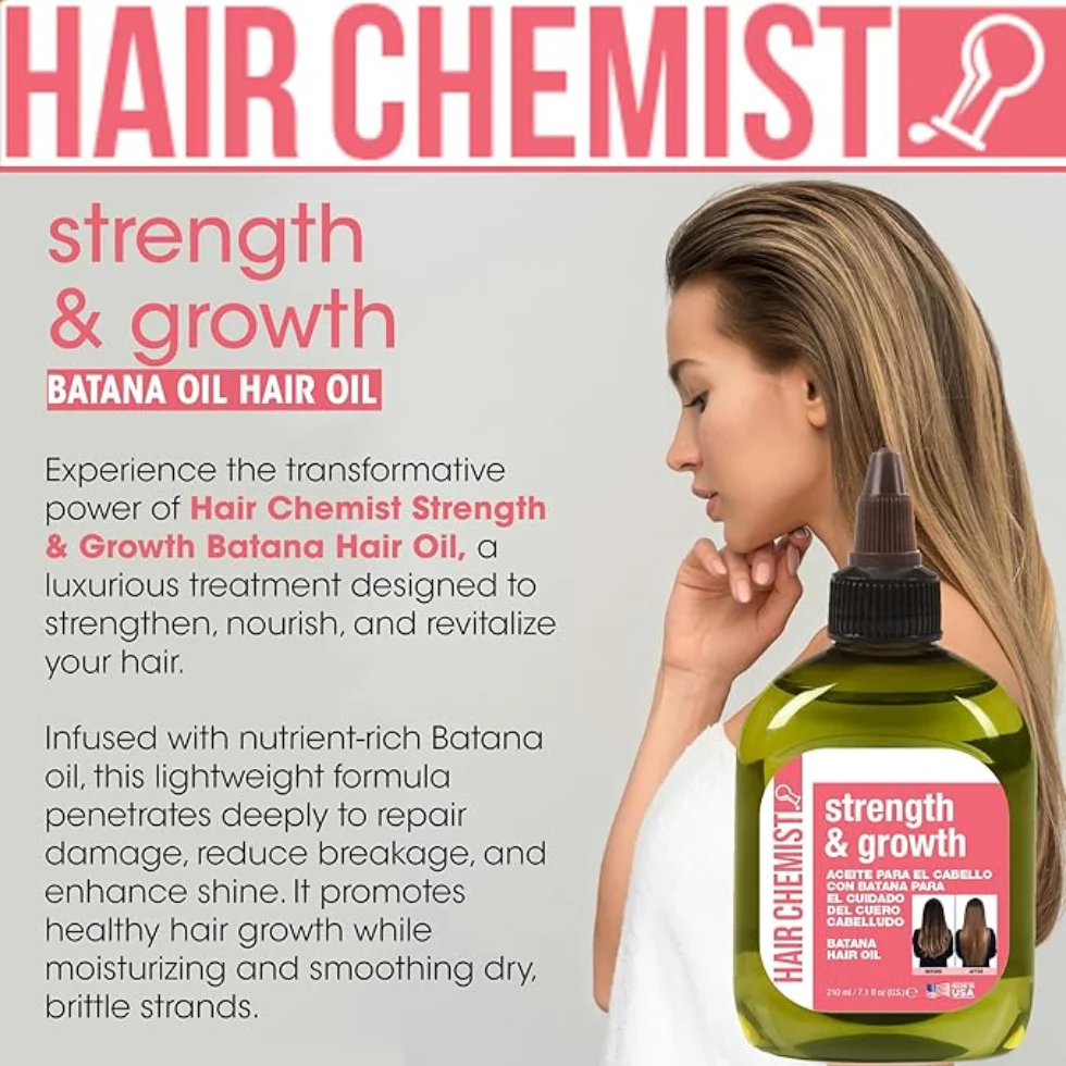 Hair Chemist Batana Hair Oil 7.1oz | Strengthen, Nourish & Hair Growth Oil - Image 5