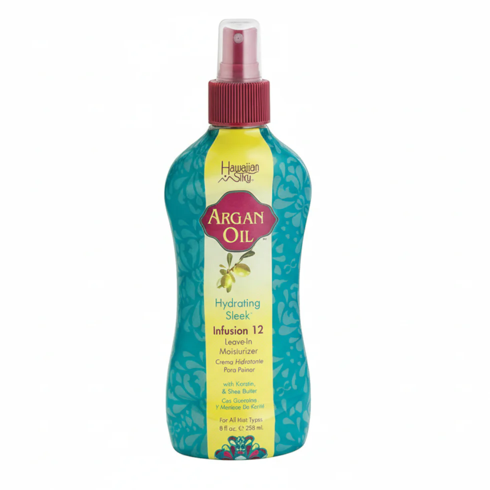 Hawaiian Silky Argan Oil Leave-In Moisturizer 8oz | Hydrate & Repair
