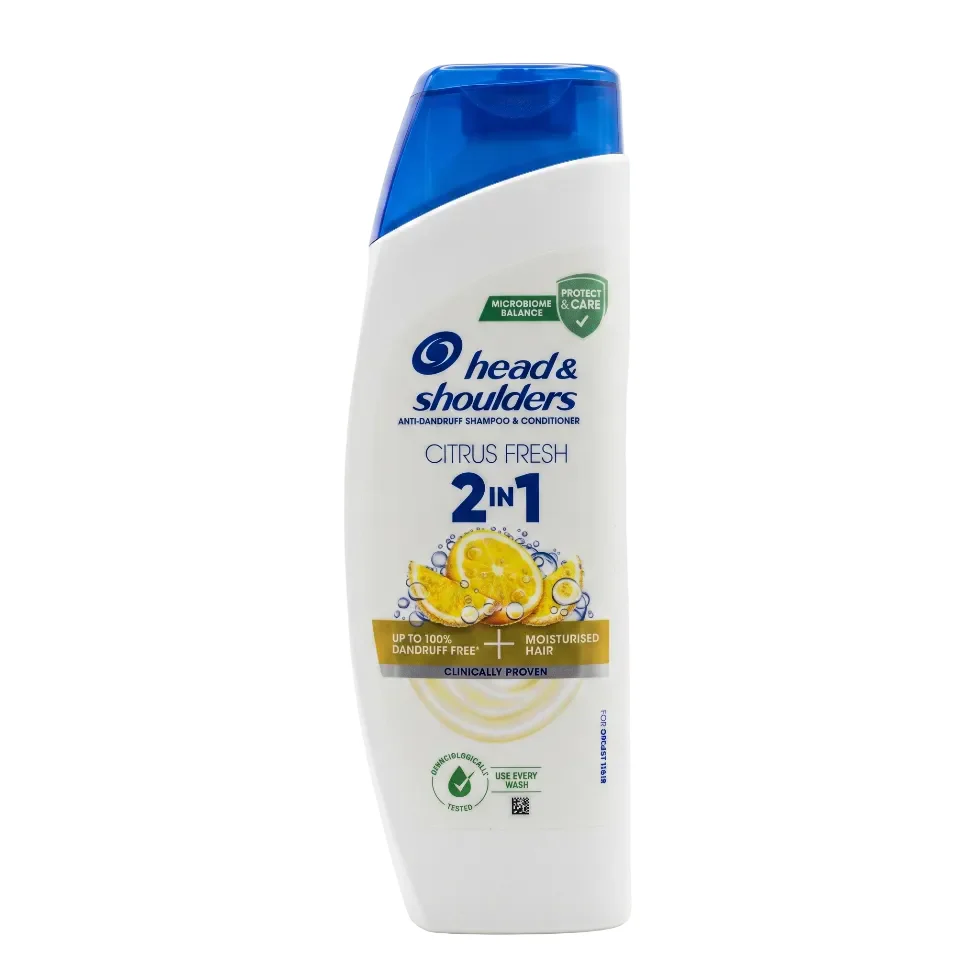 Head & Shoulders Citrus Fresh Shampoo 250ml | Anti-Dandruff Clean & Fresh Hair