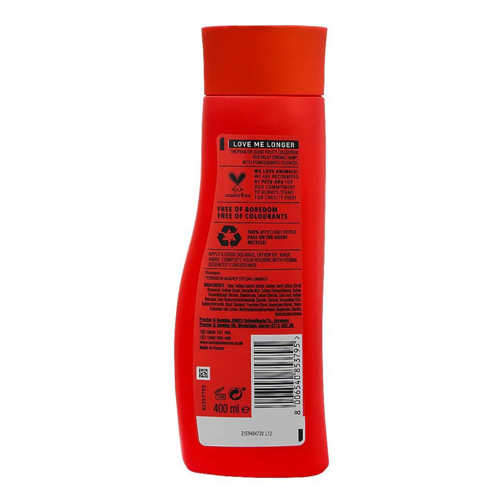 Herbal Essences Love Me Longer Shampoo 400ml | Repair &amp; Strengthen Damaged Hair - Image 2