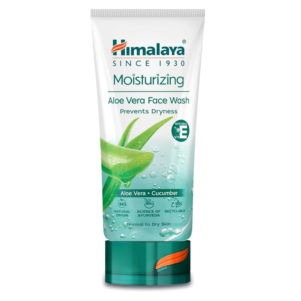 Himalaya Aloe Vera Face Wash 150ml | Moisturizing Cleanser for Oily Skin