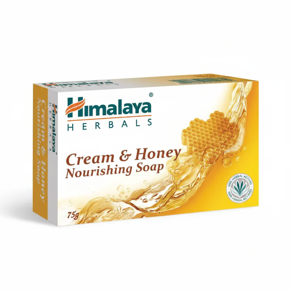 Himalaya Cream & Honey Nourishing Soap | Moisturizing Herbal Bathing Bar