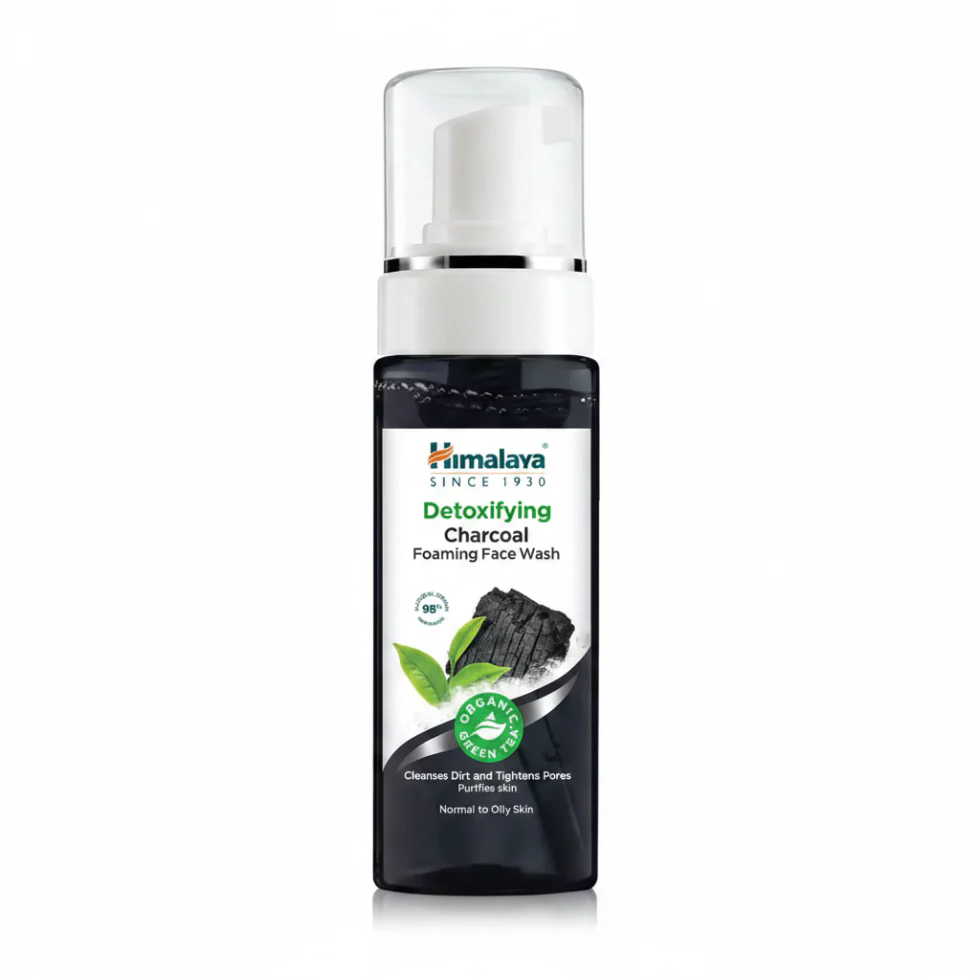Himalaya Detoxifying Charcoal Foaming Face Wash 150ml | Deep Cleanse & Oil Control