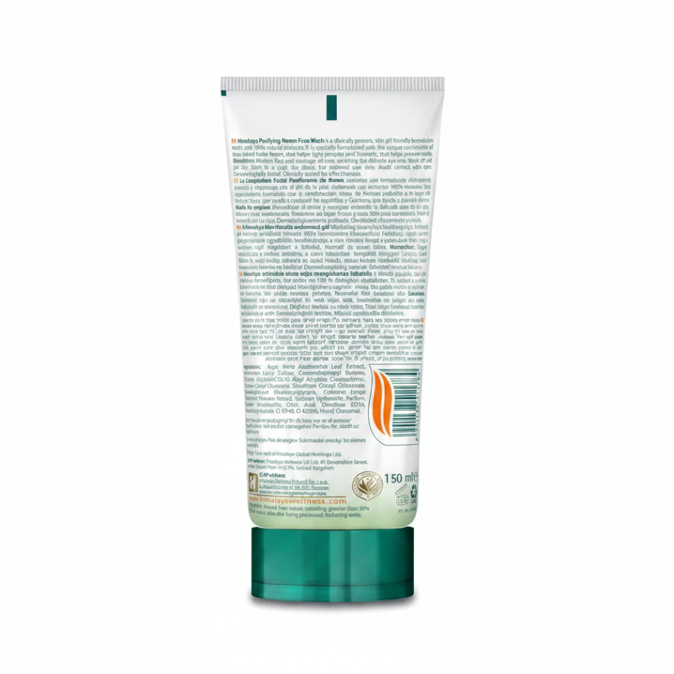 Himalaya Neem Face Wash 150ml | Purifying Herbal Cleanser with Turmeric Gel - Image 2