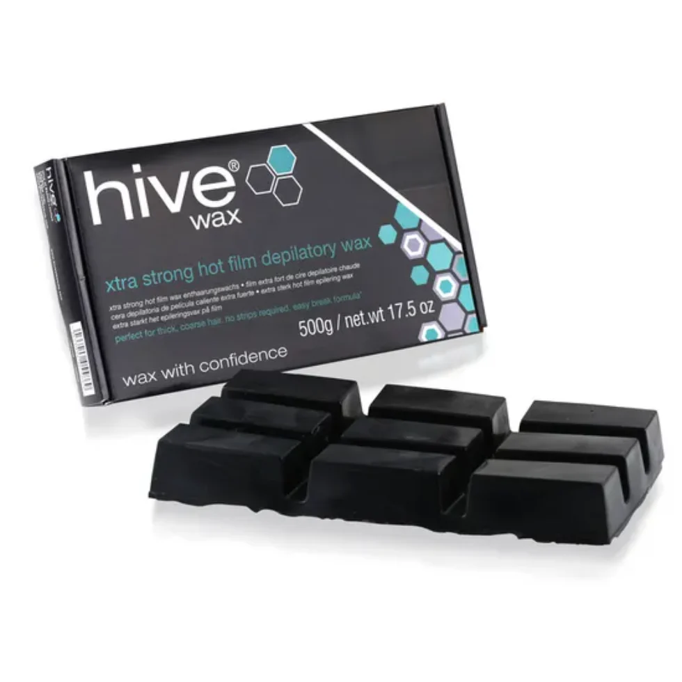 Hive Wax Xtra Strong Hot Film Wax 500g | Strip-Free Wax for Coarse Hair - Image 2