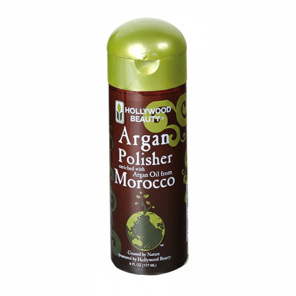 Hollywood Beauty Argan Polisher 177ml | Frizz Control & High Shine Hair Serum