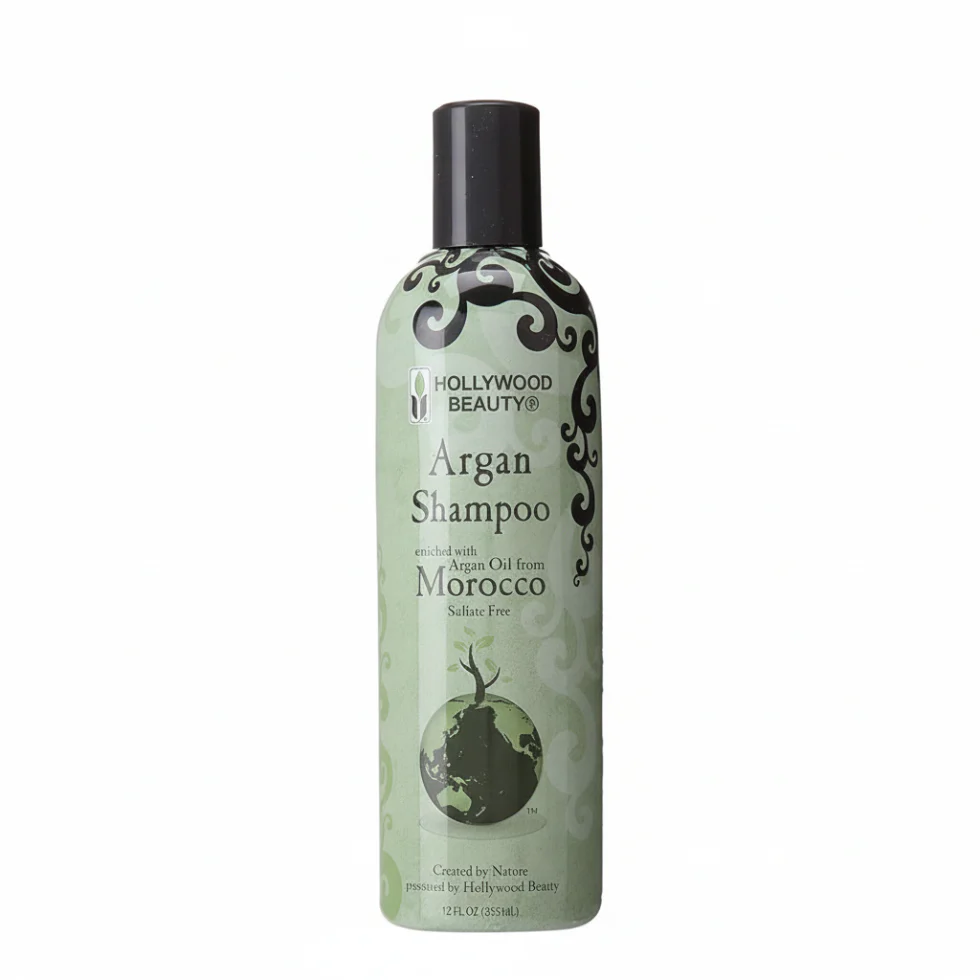 Hollywood Beauty Argan Shampoo 355ml | Sulfate-Free Moroccan Argan Oil Hair Care