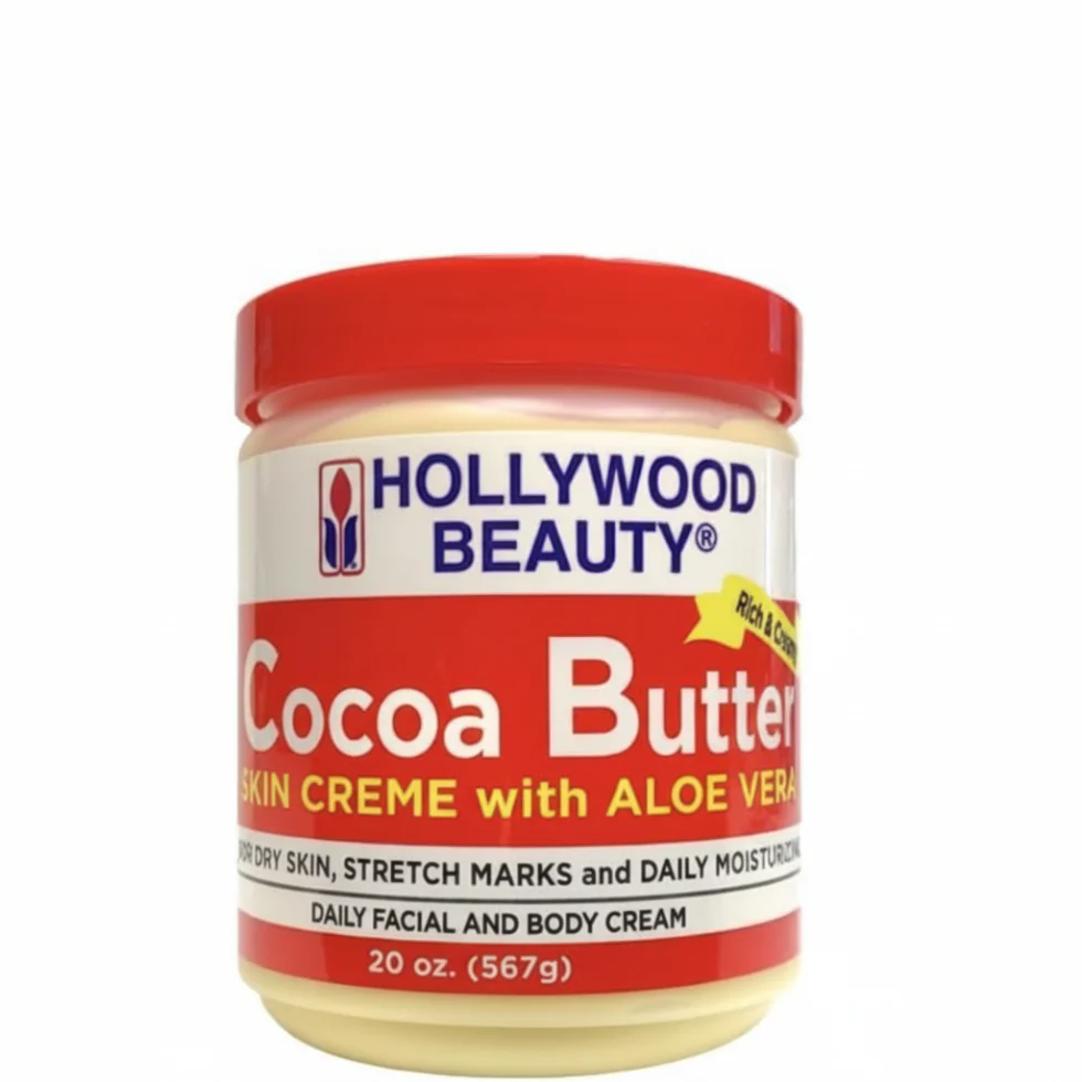 Hollywood Beauty Cocoa Butter Skin Crème with Aloe Vera 567g | Deep Moisturizing Care