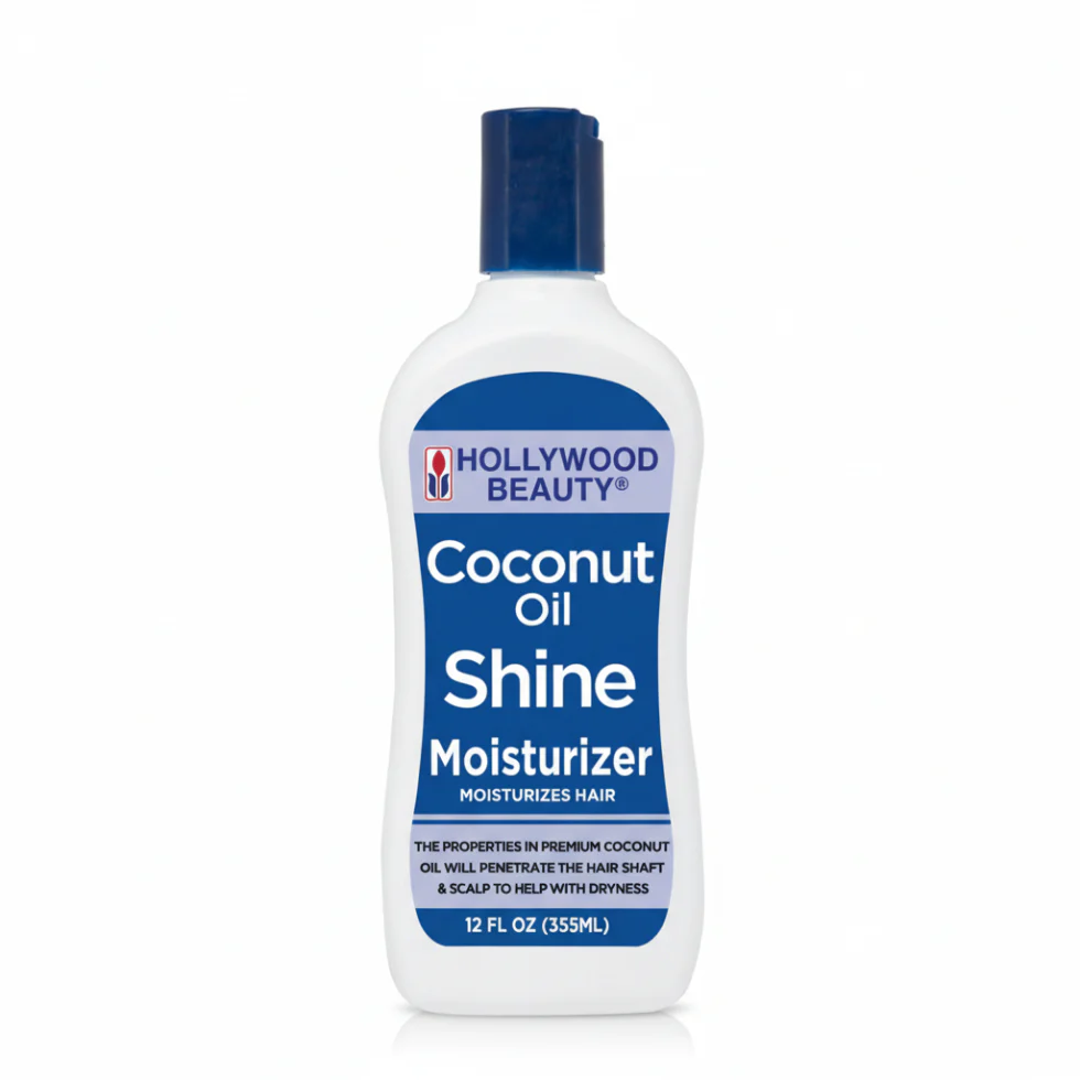 Hollywood Beauty Coconut Oil Shine Moisturizer 355ml | Hydrate & Boost Hair Shine
