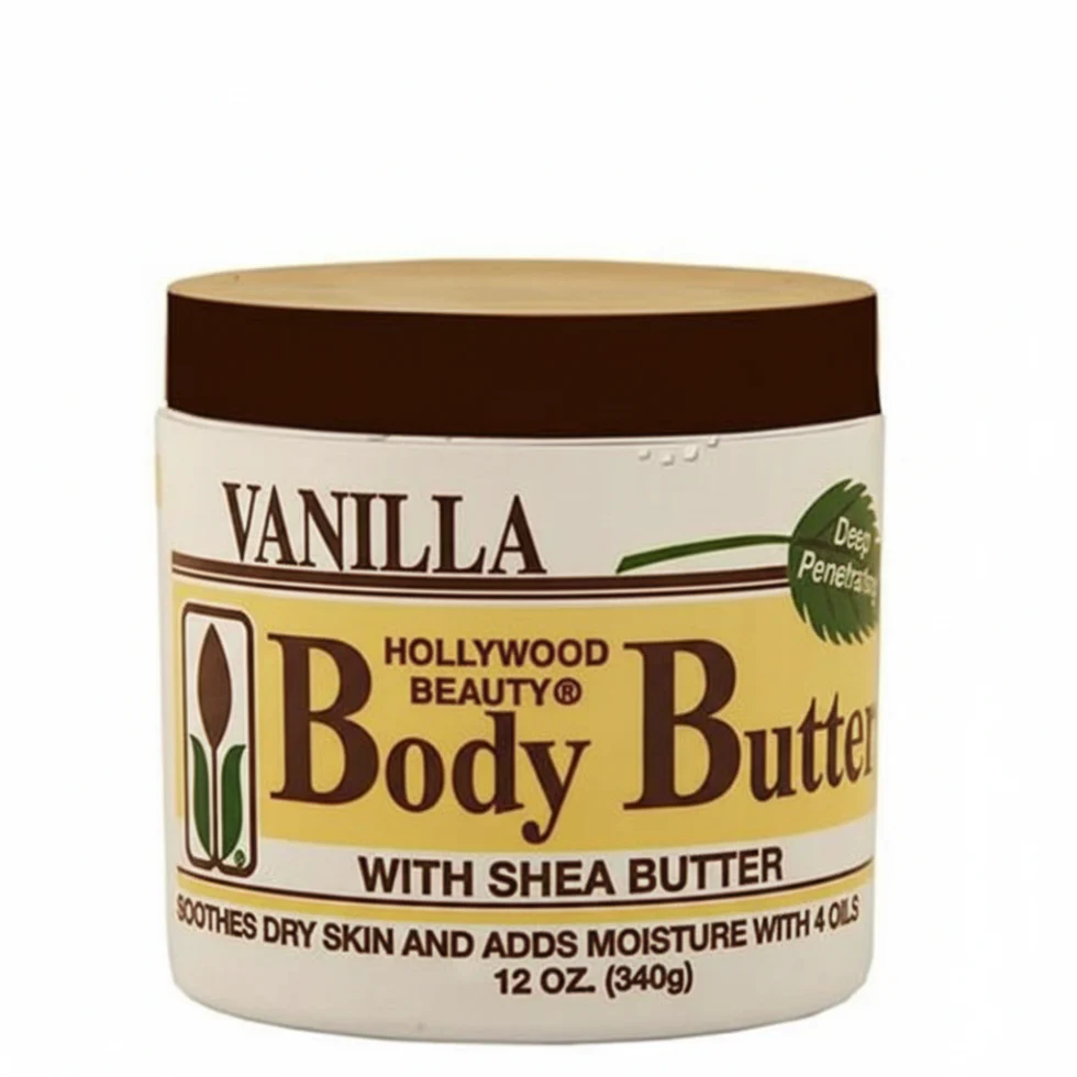 Hollywood Beauty Vanilla Body Butter 340ml | Shea Butter Deep Moisturizing Cream