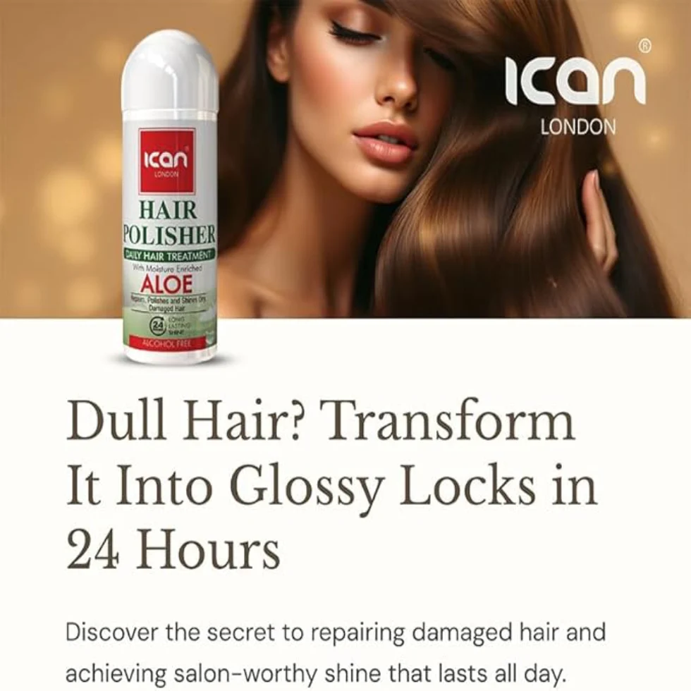 ICAN London Daily Hair Treatment 207ml | Shine & Frizz Control Serum - Image 2